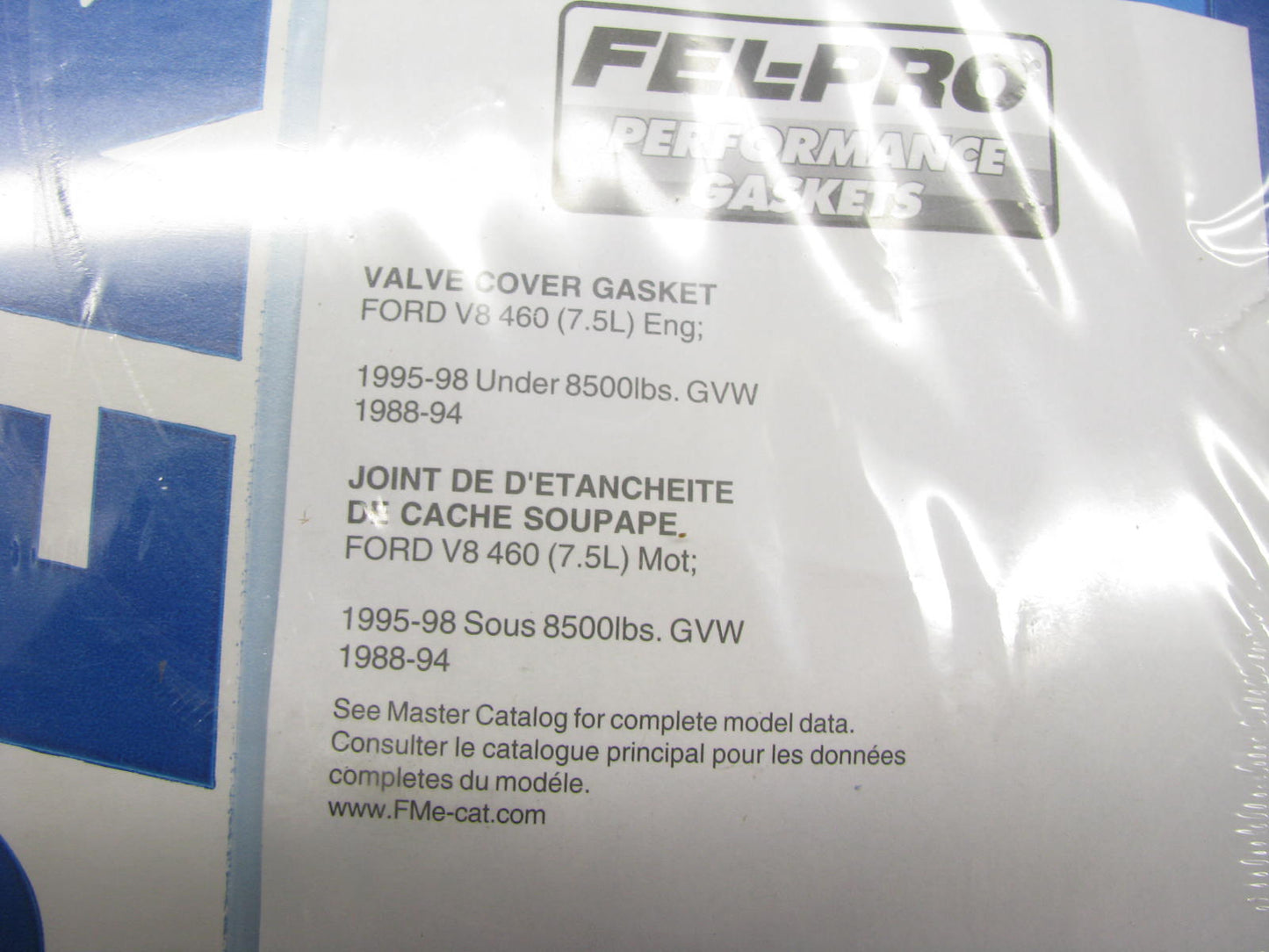 Fel-pro Performance 1683 Press-in Valve Cover Gaskets .295'' 1987-98 Ford 460 V8