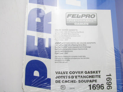 Fel-pro 1696 Valve Cover Gasket Set For GM BBC Brodix W/ 5.000'' Bore Big Block