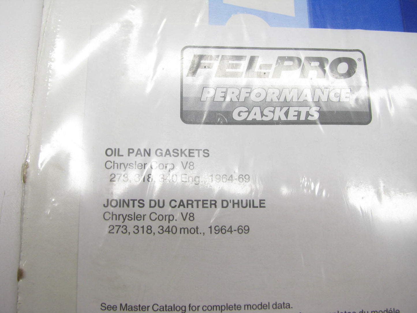 Fel-pro Performance 1805 Engine Oil Pan Gasket Set For 67-69 Chrysler V8
