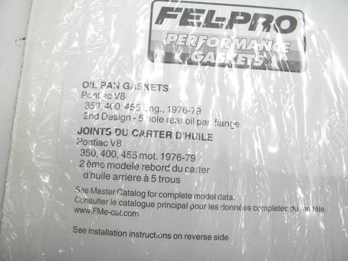 Fel-Pro 1815 Oil Pan Gasket Set - 1976-1079 Pontiac V8 350 400 455 2nd Design