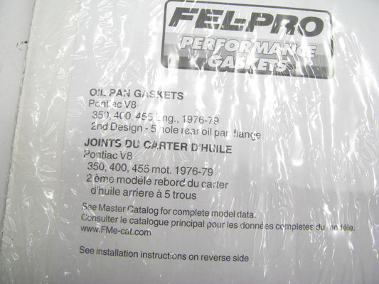 Fel-Pro 1815 Oil Pan Gasket Set - 1976-1079 Pontiac V8 350 400 455 2nd Design