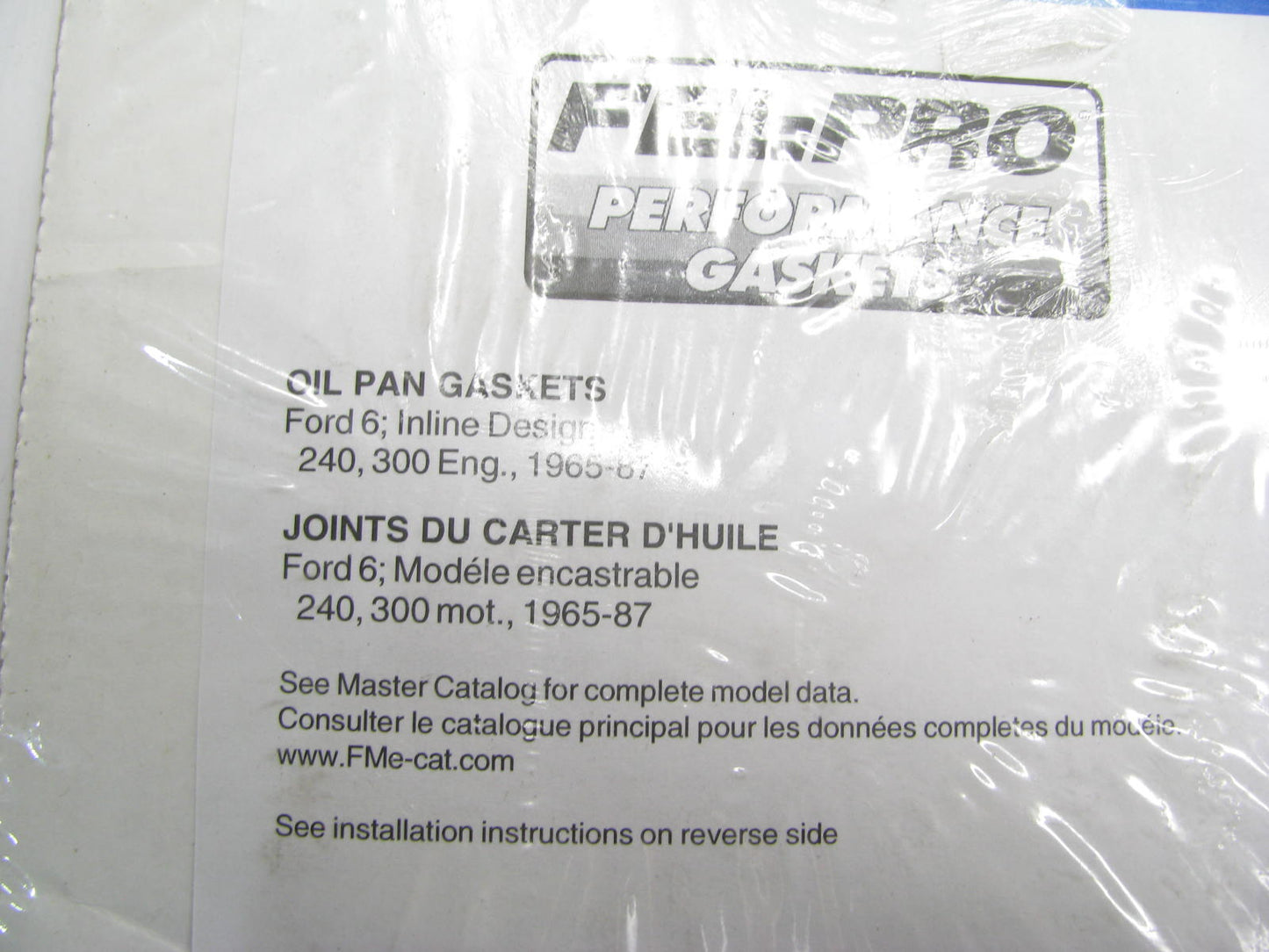 Fel-pro Performance 1820 Engine Oil Pan Gasket 65-87 Ford 240 300 I6