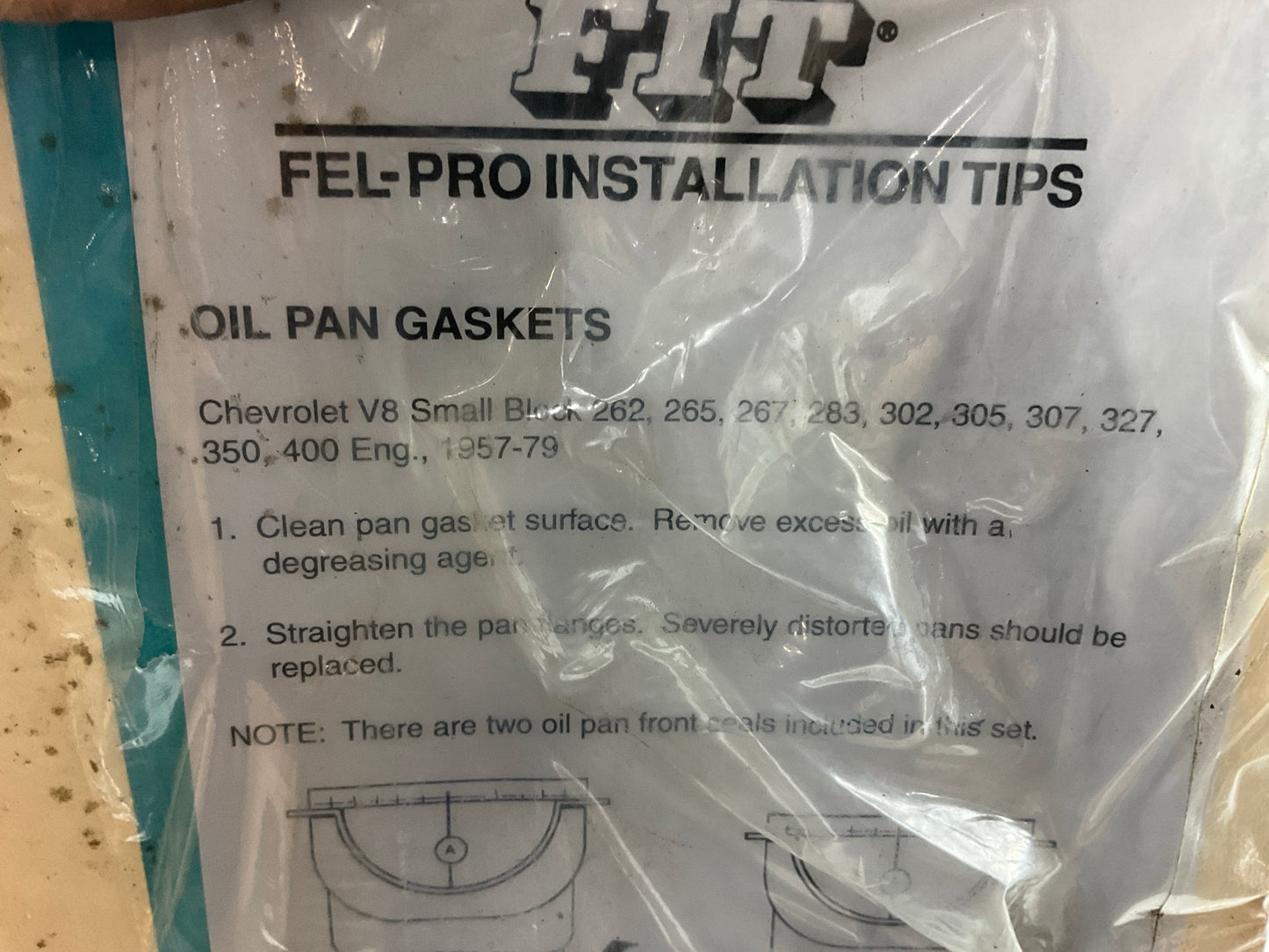 Fel-Pro Performance 1821 Engine Oil Pan Gasket - GM V8 Small Block .094'' Thick