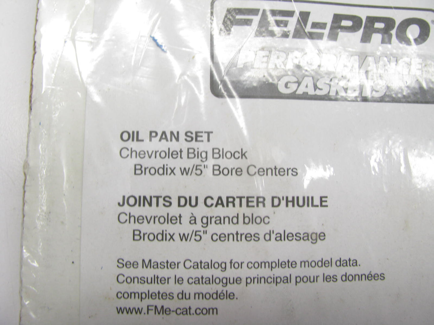 Fel-pro  1828 Engine Oil Pan Gasket  Big Block V8 Brodix Engines  5.000'' Bore