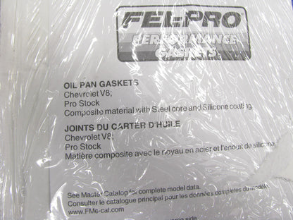 Fel-pro 1863 Engine Oil Pan Gasket For Chevrolet BBC V8 Pro Stock Steel Core