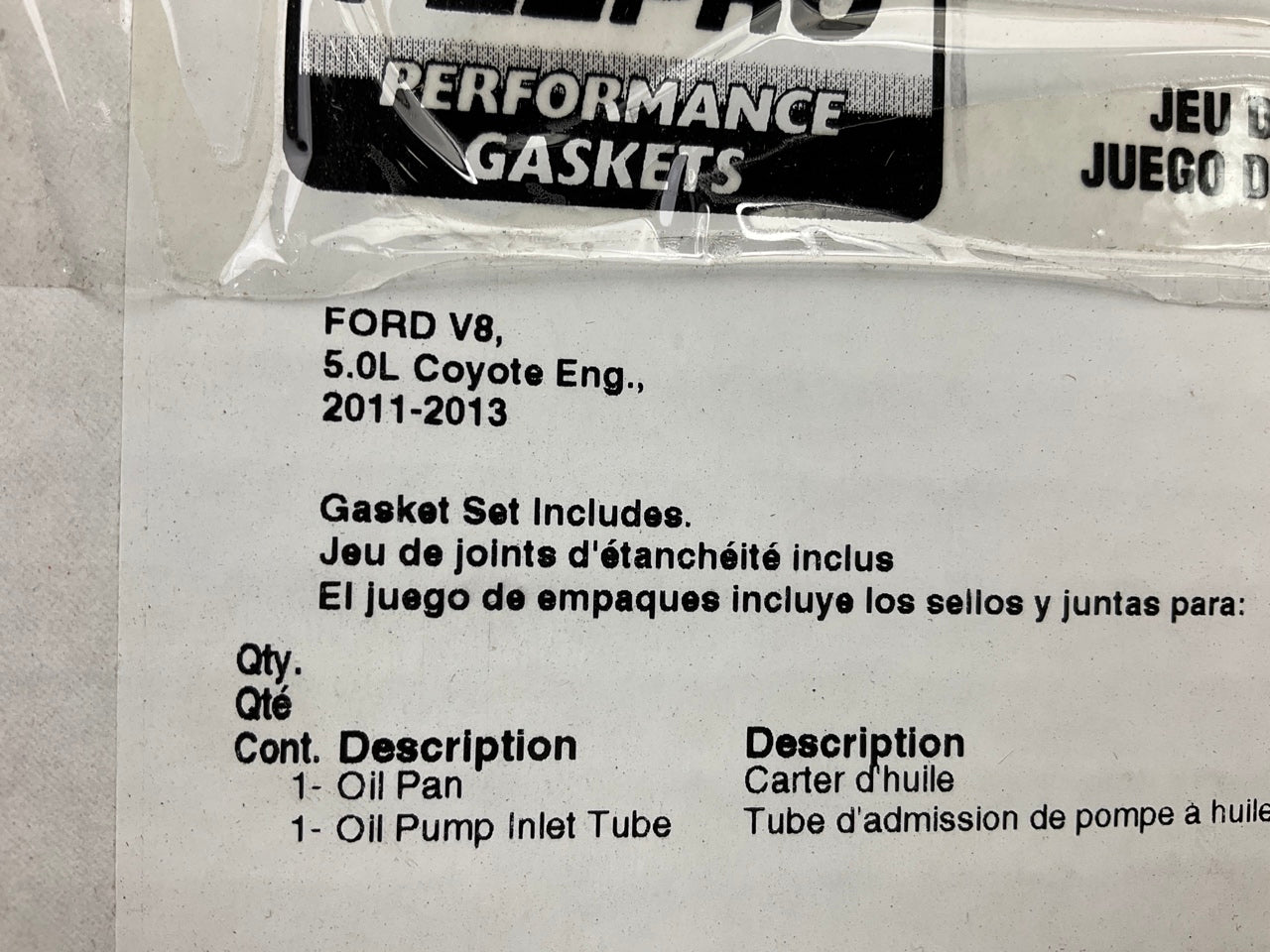 Fel-pro 1897 Performance Engine Oil Pan Gasket 0.175'' - Ford Coyote 5.0L-V8