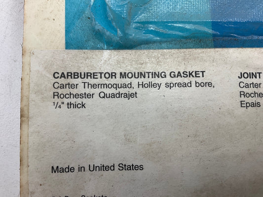 Fel-Pro 1905 Carburetor Mounting Gasket For Holley Split Dominator 2BBL 2.1875''