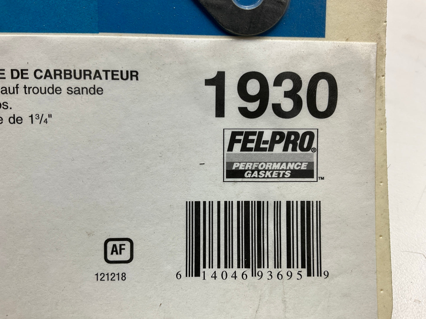 Fel-pro Carburetor Mounting Base Gasket For Holley Carter AFB 4-BBL 1-3/4'' Bore
