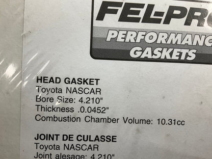 Fel-pro 22630R Right Cylinder Head Gasket TOYOTA NASCAR 4.210'' Bore