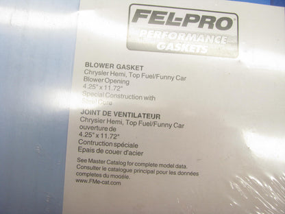 Fel-pro 2306 Blower Gasket For Hemi Top Fuel 4.25 X 11.72''