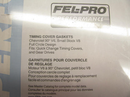Fel-pro Performance 2330 Timing Cover Gasket - Chevy V6 & V8 Full Circle Design
