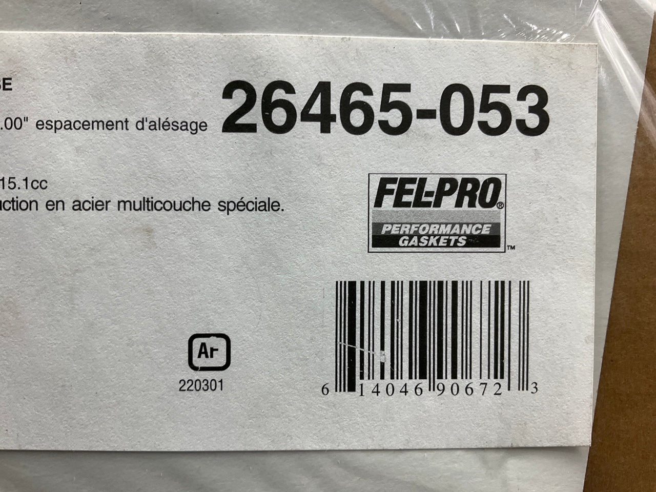 (2) Fel-Pro 26465-053 Cylinder Head Gasket BBC Brodix 5.00'' Bore .053'' Thick