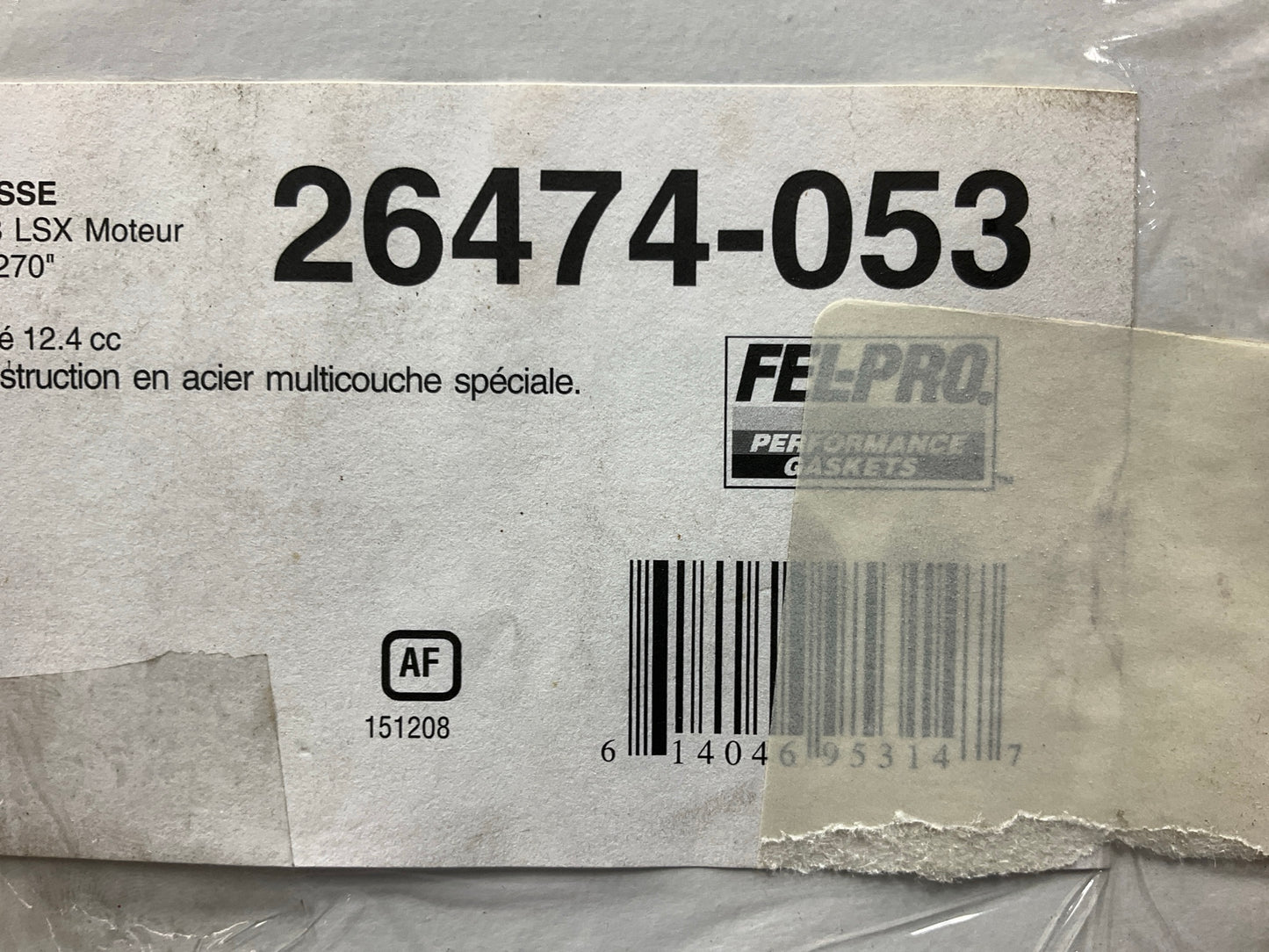 (2) Fel-Pro 26474-053 Cylinder Head Gasket Chevy V8 LS 4.270'' BORE .053 THICK