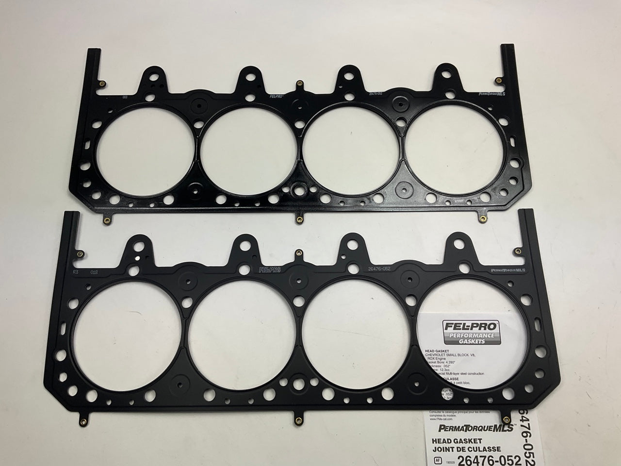 (2) Fel-pro Performance 26476-052 MLS Head Gaskets For Chevy SBC V8 4.280'' Bore