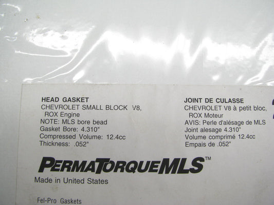 Fel-pro Performance 26477-052 MLS Cylinder Head Gasket SBC ROX 4.310'' BORE