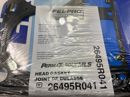 Fel-pro 26495R041 RIGHT MLS Head Gasket Chevy LS5 4.165'', .041'' Thick, 9.1cc