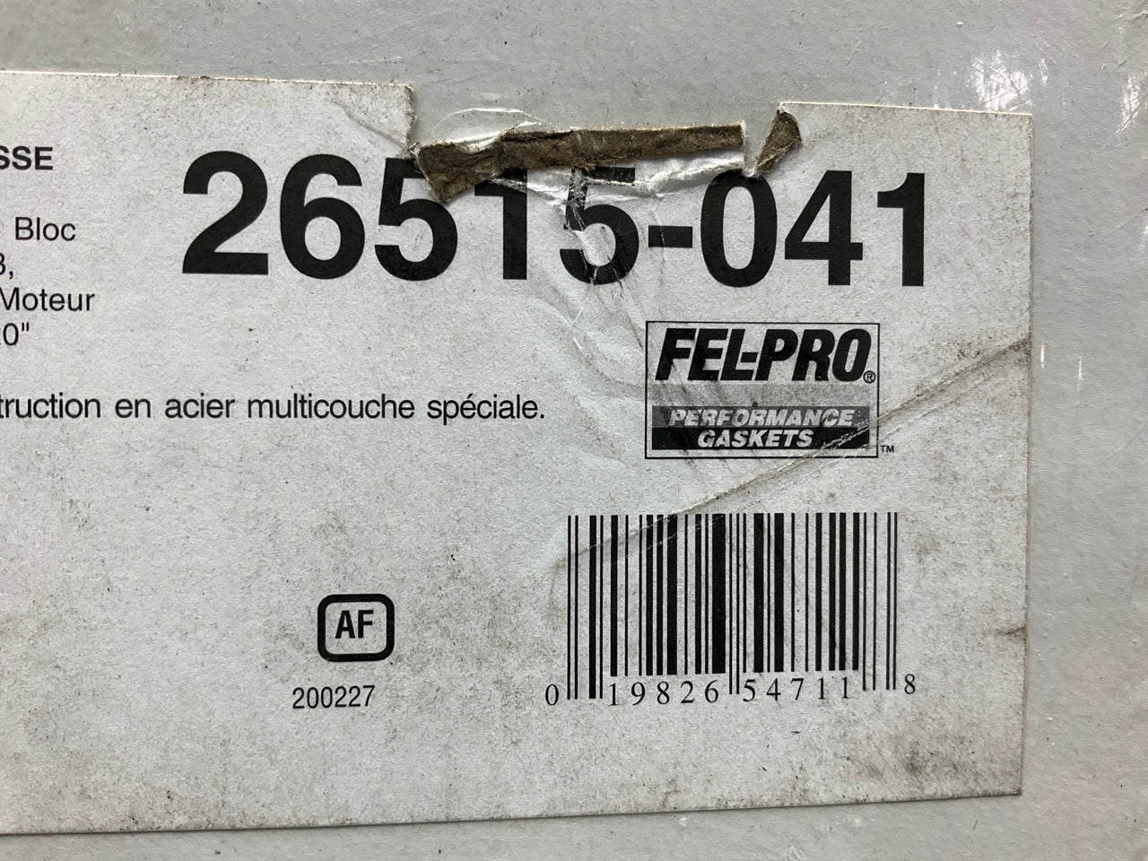 (2) Fel-pro 26515-041 MLS Cylinder Head Gasket For Chrysler 383 400 413 426 .041