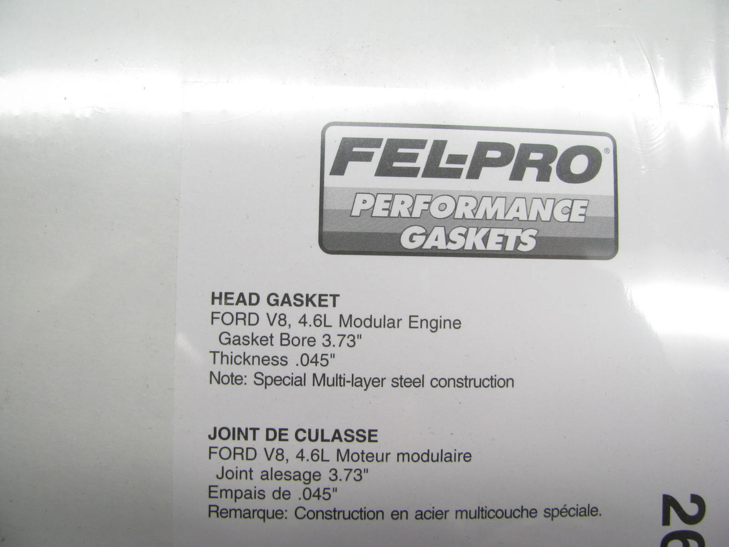 Fel-pro Performance 26685R-045 Right MLS Cylinder Head Gasket Ford 4.6/5.4L,