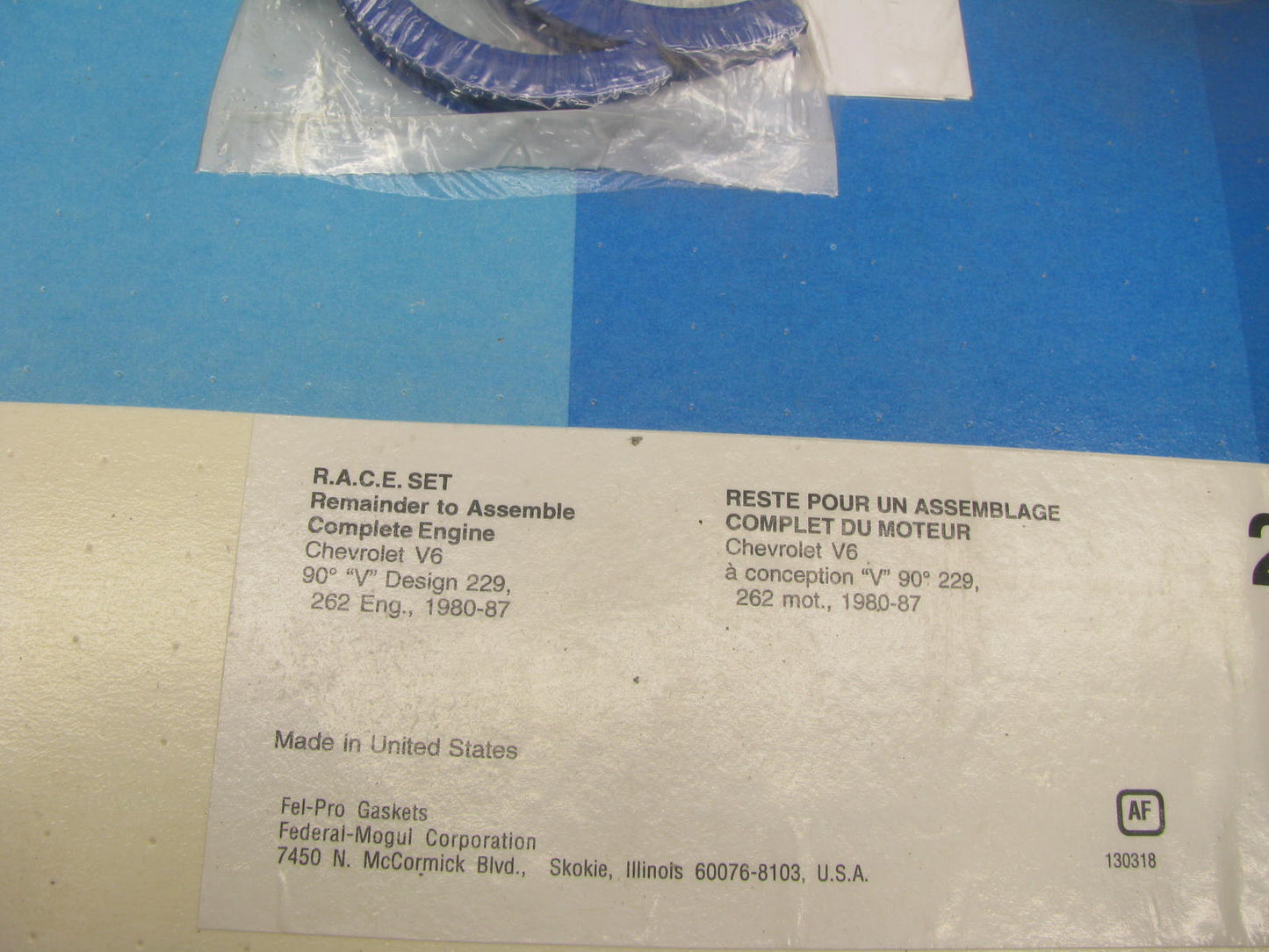 2701 Fel-Pro R.A.C.E. Gasket Set For  Chevy 90° V6
