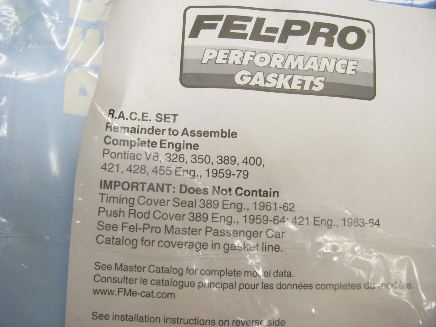 Fel-pro Performance 2705  R.A.C.E. Gasket Set Pontiac 1959-1979 326-455 V8