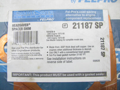 Fel-pro 21187SP Engine Cylinder Head Spacer Shim For 1975-1980 GM 2.2L-L4