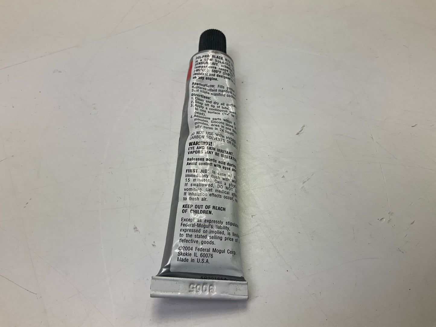 (10) Fel-pro 226 0.5oz Black RTV Silicone Tube