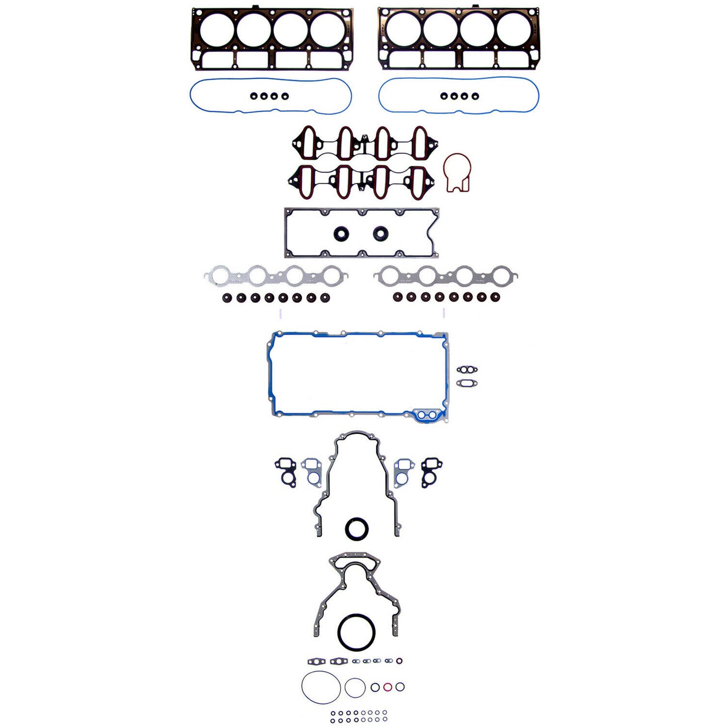 Fel-pro 260-1955 Engine Full Gasket Set For 2001-2003 Chevrolet GMC 6.0L-V8