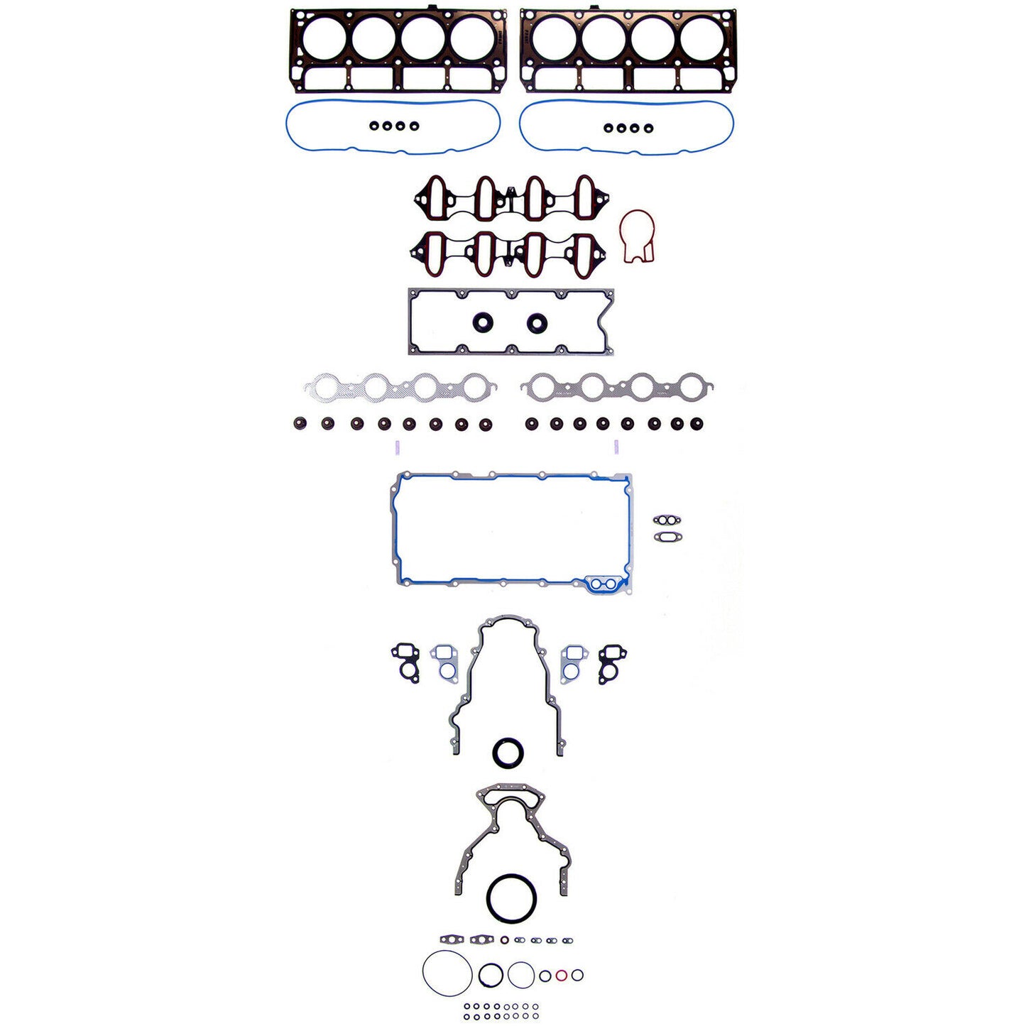 Fel-pro 260-1973 Full Engine Gasket Set For 2002-2003 Chevrolet GMC 4.8L 5.3L-V8