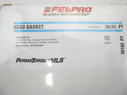 FEL-PRO 26165PT Engine Cylinder Head Gasket Left - 01 MPV, 01-02 Cougar 2.5L V6