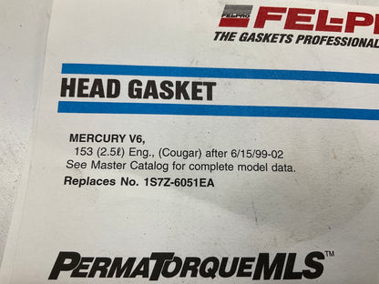 FEL-PRO 26165PT Engine Cylinder Head Gasket Left - 01 MPV, 01-02 Cougar 2.5L V6