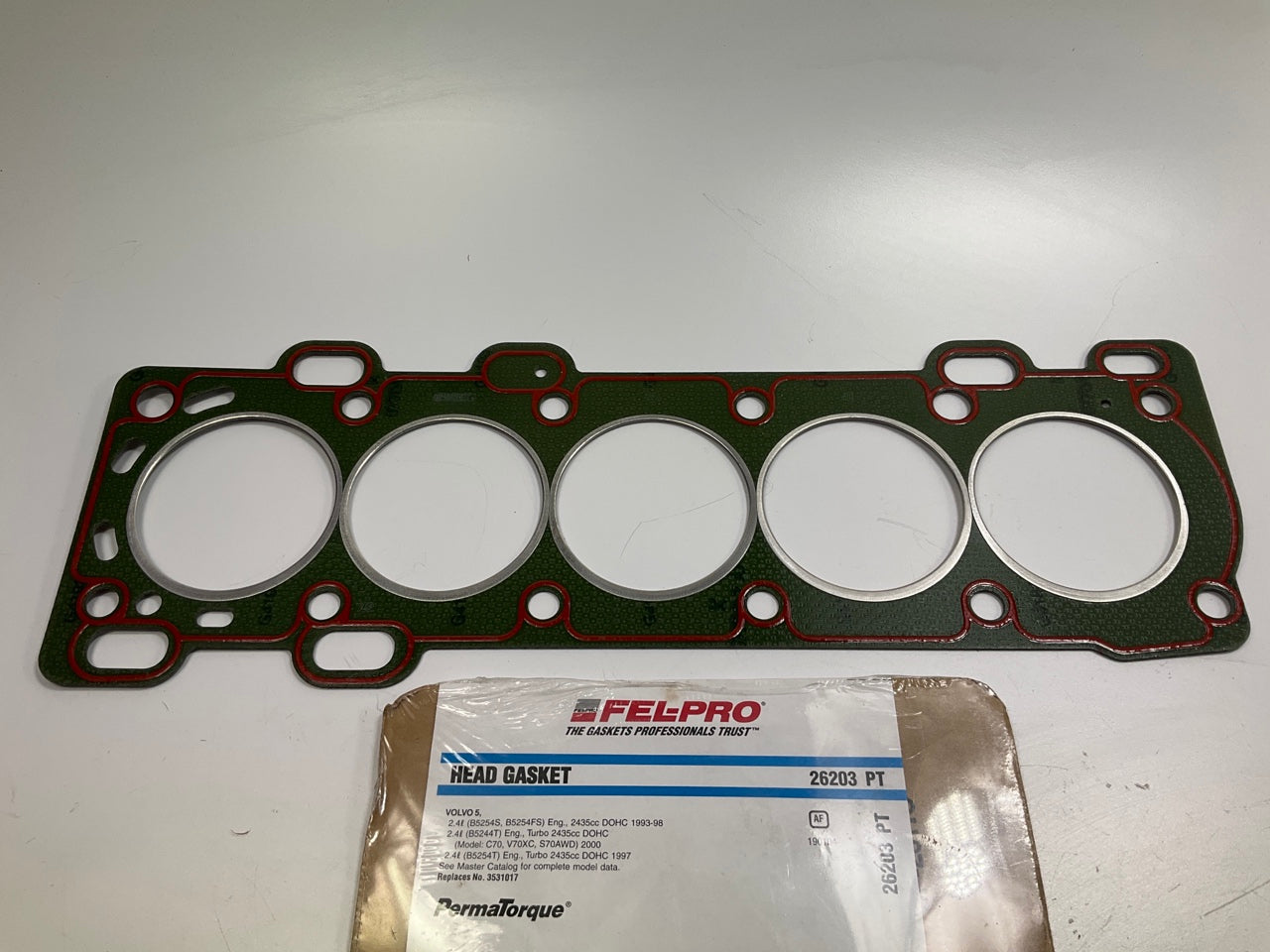 Fel-pro 26203PT Cylinder Head Gasket 1993-2000 Volvo 2.4L I5 DOHC B5244S B5244T