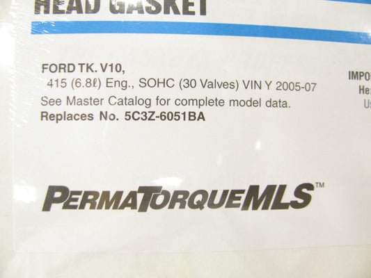 Fel-Pro 26303PT RIGHT BANK Cylinder Head Gasket - 2005-2007 Ford 6.8L V10