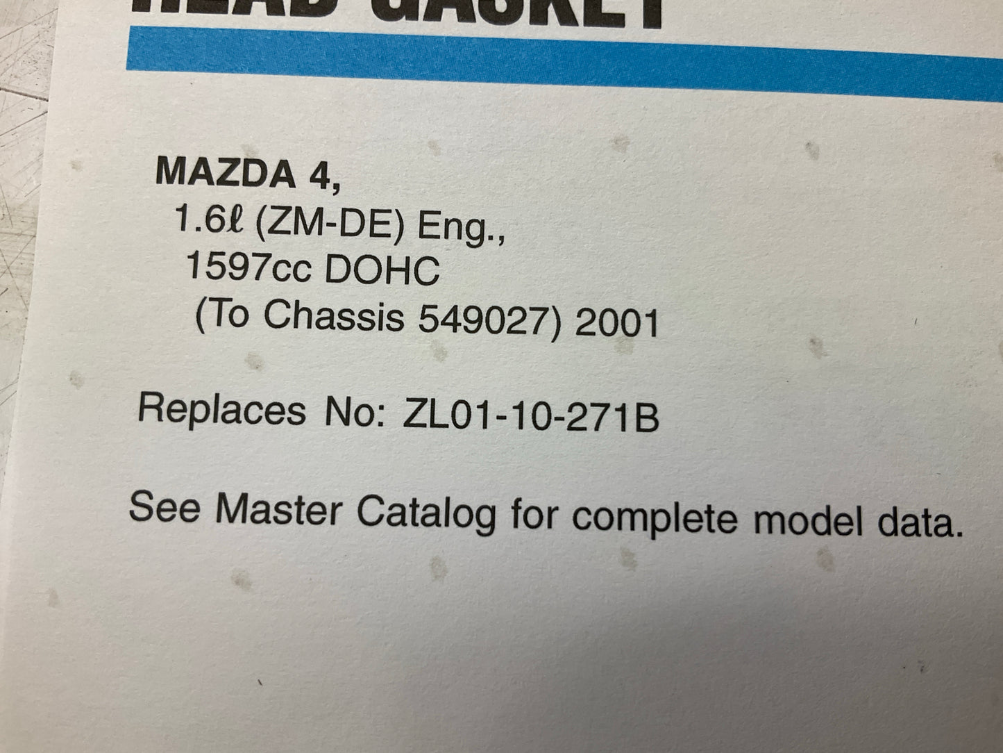 Fel-Pro 26392PT Engine Cylinder Head Gasket  For 2001-2003 Mazda Protege 1.6L
