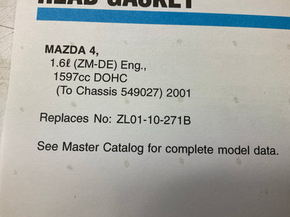 Fel-Pro 26392PT Engine Cylinder Head Gasket  For 2001-2003 Mazda Protege 1.6L