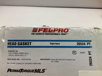 Fel-pro 26524PT Right Cylinder Head Gasket For 2011-2019 Subaru 2.5L-H4