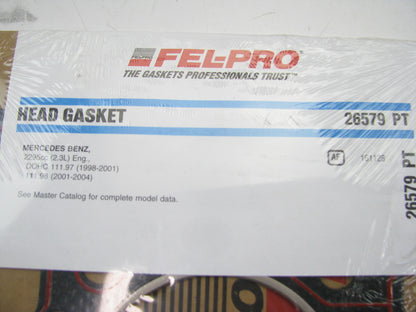 Fel-pro 26579PT Cylinder Head Gasket 2001-2004 Mercedes-Benz 2.3L M111.973