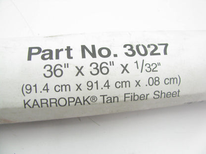 Fel-pro 3027 Karropak Gasket Material Roll 36'' L X 36'' W 1/32'' Thick