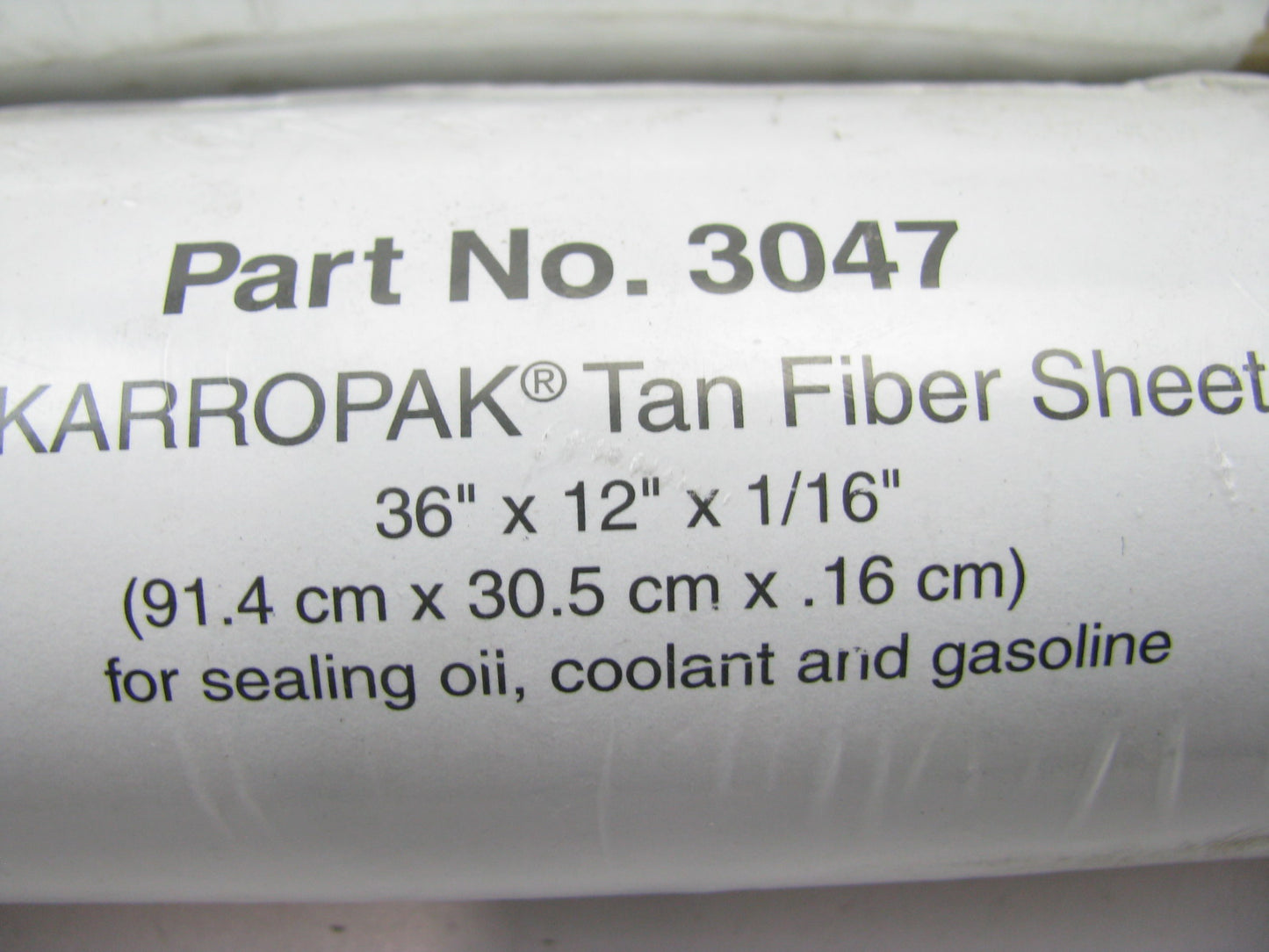 Fel-pro 3047 Karropak Tan Fiber Gasket Material Roll - 36'' X 12'' X 1/16'' Sheet