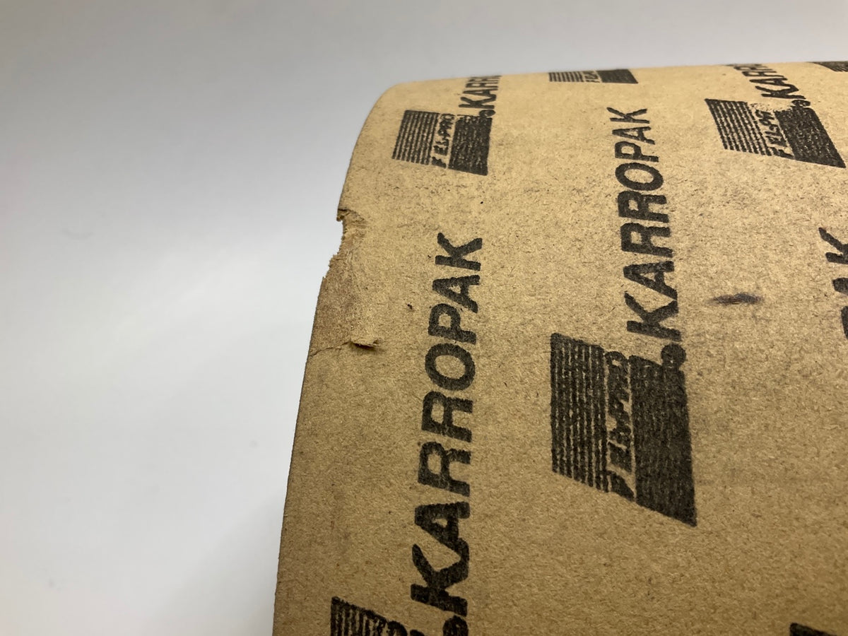 DAMAGED - Fel-pro 3094 Karropak Tan Fibre Gasket Material Roll 1/16''x18''x 25 Yd