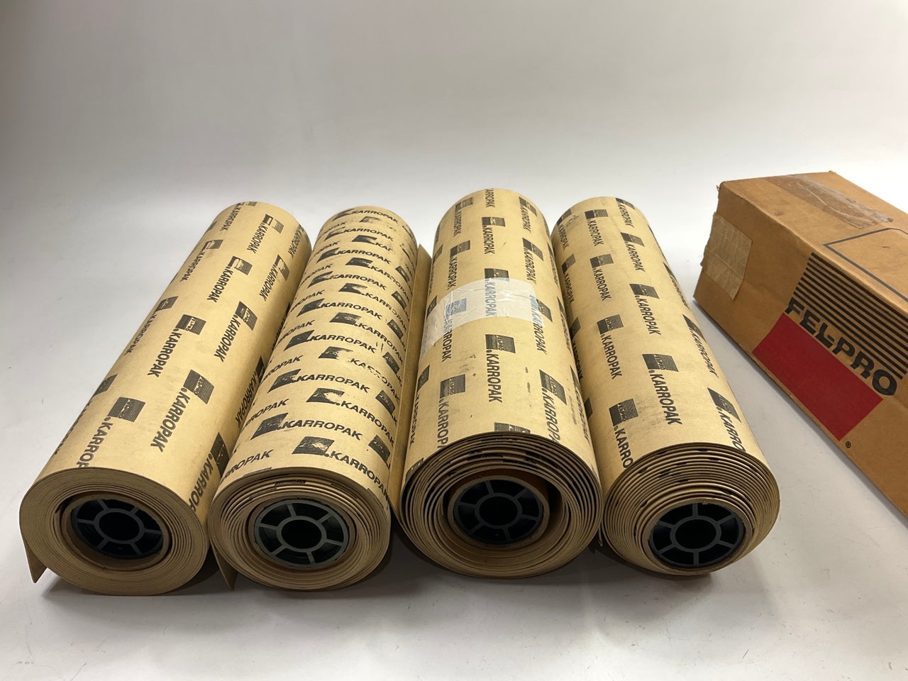4 Cut Rolls - Fel-pro 3097 Karropak Tan Gasket Material Fiber Roll 1/16'' X 18''