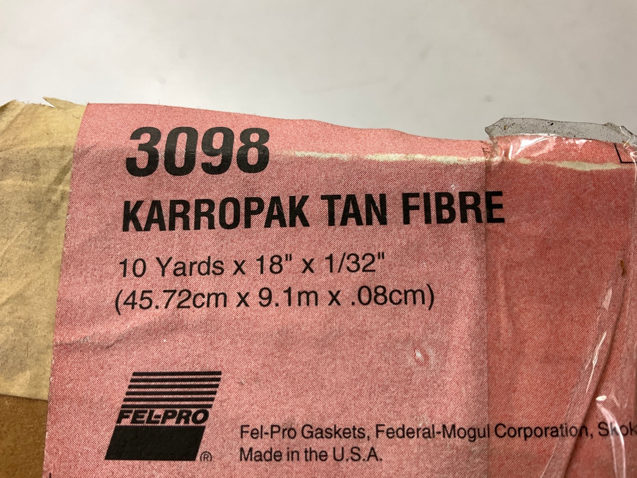7 CUT ROLLS FEL-PRO 3098 Gasket Making Material Roll Sheet - Karropak 1/32''x 18''
