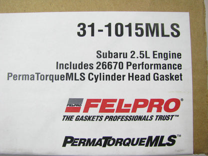 Fel-pro 31-1015MLS MLS Cylinder Head Gasket Set For 2006-2011 Subaru 2.5L N/A