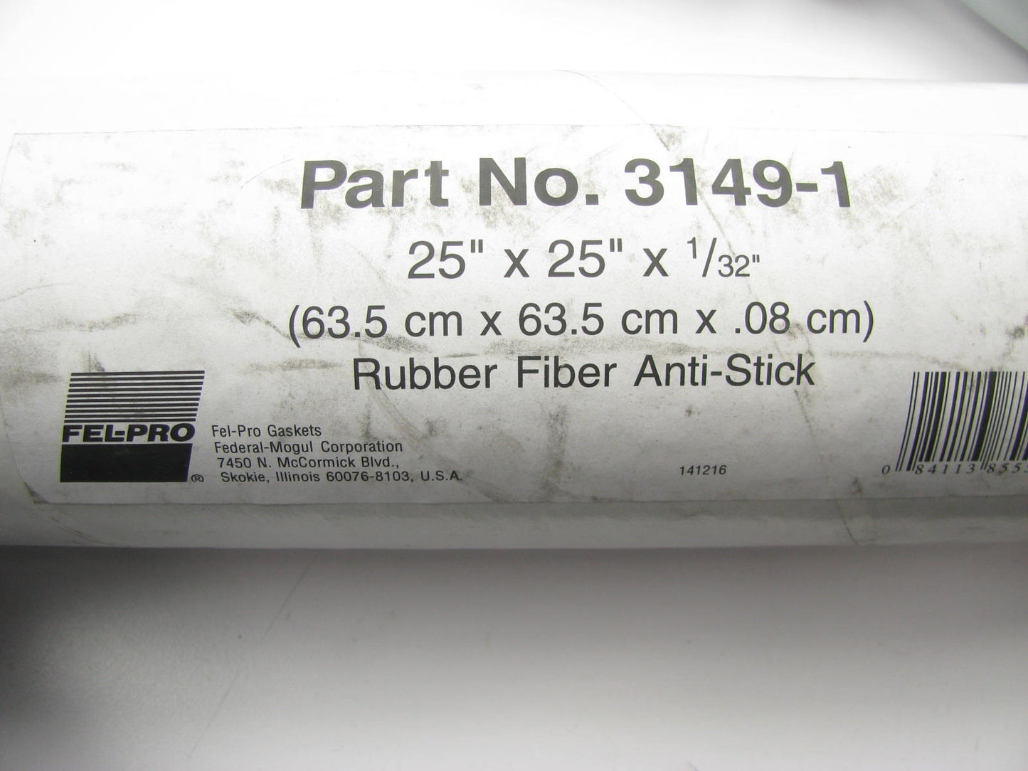 FEL-PRO 3149-1 Gasket Making Material Sheet Roll -  25''x25''x1/32'' Anti-Stick