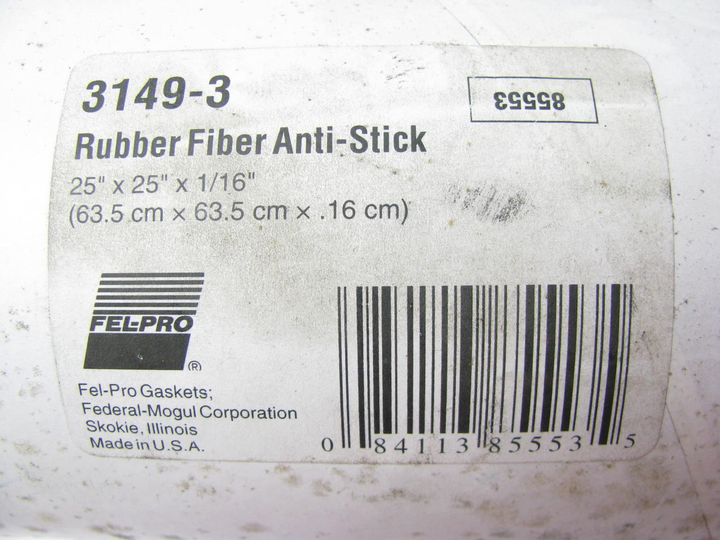 Custom Timing Cover, Axle Housing Cover Gasket Material Roll 25''x25''x1/16 FELPRO