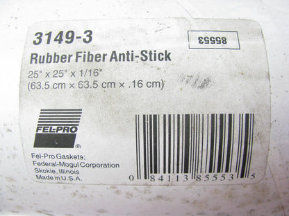 Custom Timing Cover, Axle Housing Cover Gasket Material Roll 25''x25''x1/16 FELPRO