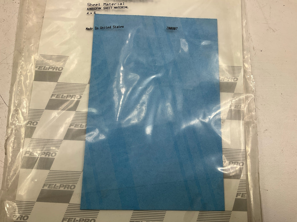 (5) Fel-Pro 3195 Gasket Material Sheet Karropak 4'' X 6'' For Small Custom Gaskets