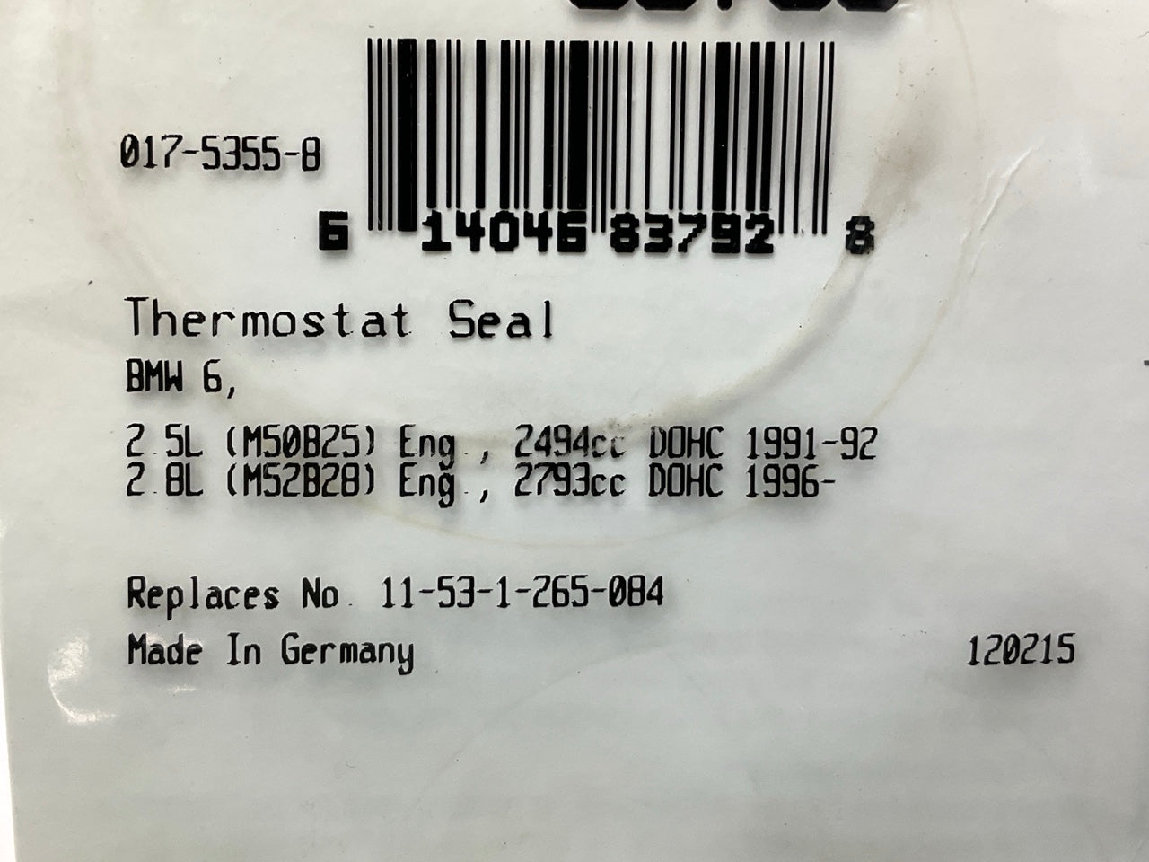Fel-pro 35763 Engine Coolant Thermostat Housing O-Ring