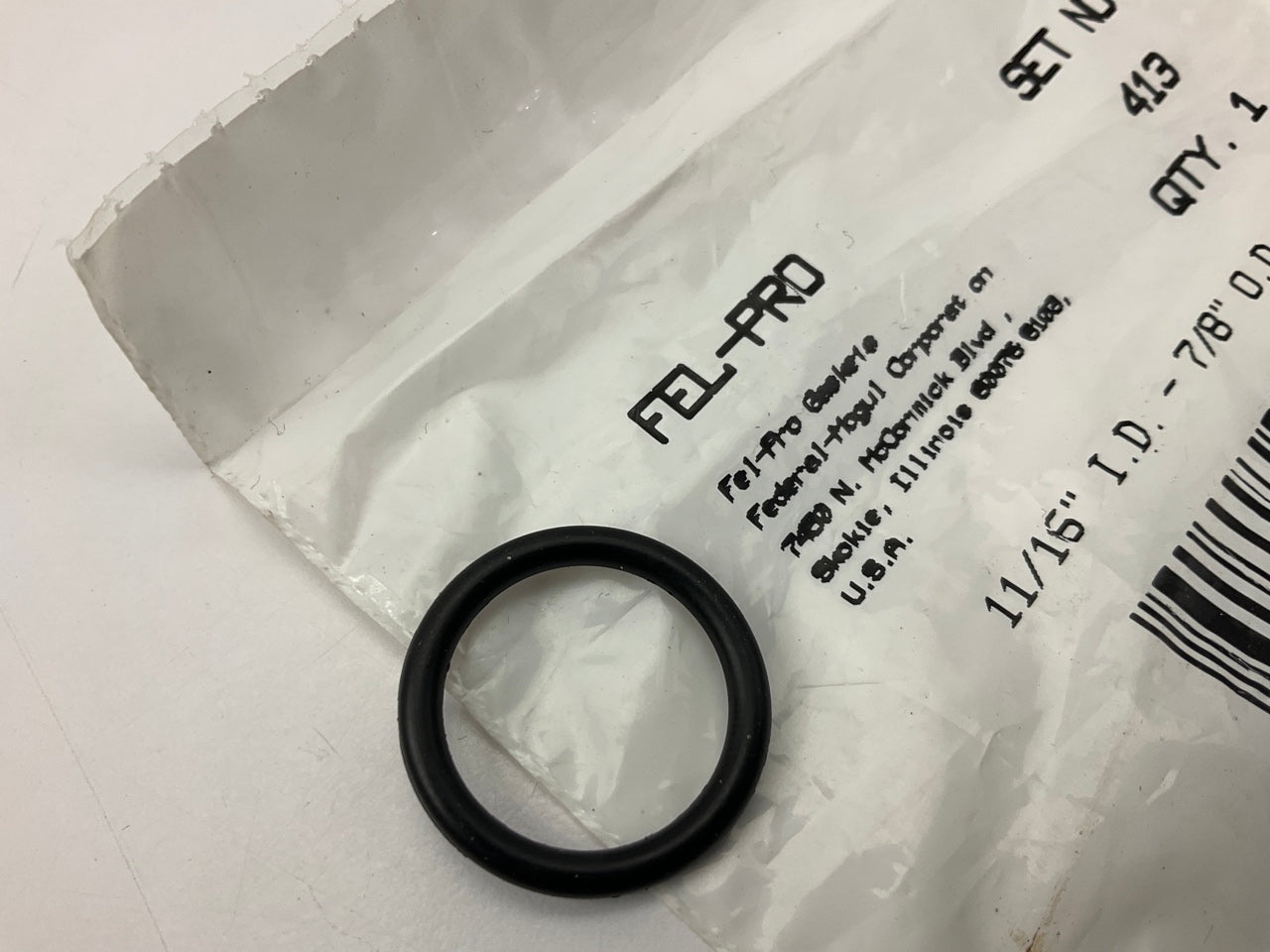 Fel-pro 413 Engine Water Pump Mounting Gasket Bypass Pipe O-Ring Seal