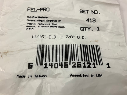 Fel-pro 413 Engine Water Pump Mounting Gasket Bypass Pipe O-Ring Seal