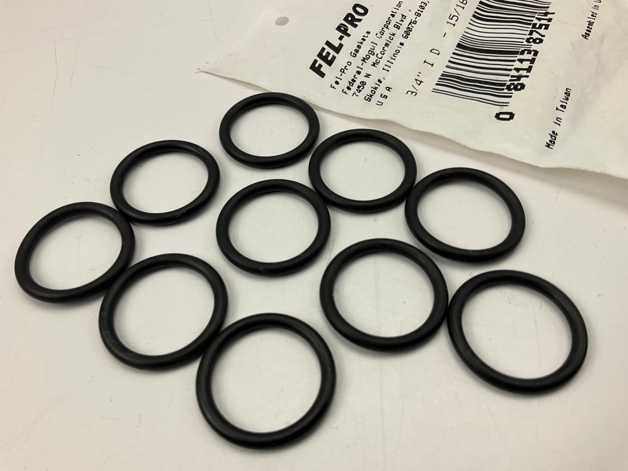 10 Pack - Fel-pro 414 Fuel Pump O-Ring Seals For 1960-1969 Chevrolet Corvair